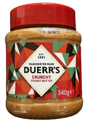 Duerr's Crunchy Peanut Butter 340g
