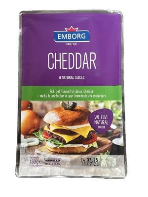 Emborg Sliced Cheddar 150g (Buy 1 get 1 Free)