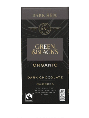 Green & Black's Organic Dark Chocolate 85% Cocoa 90g