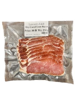 Lawsons Dry-Cured Lean Bacon 250g
