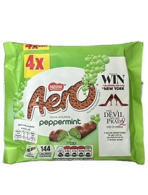 Nestle Aero Bubbly Peppermint 4 x 27g