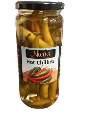 Nicos Hot Chillies Mediterranean Delight Jar 470g