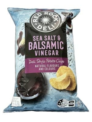 Red Rock Deli Sea Salt & Balsamic Vinegar Chips 165g