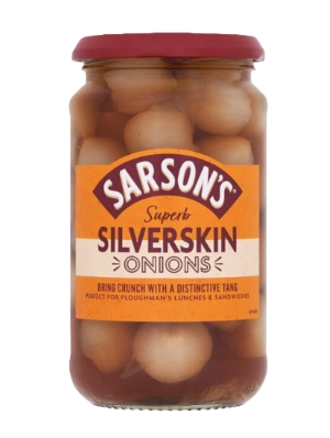 Sarsons Medium & Tangy Silverskin Onions 460g