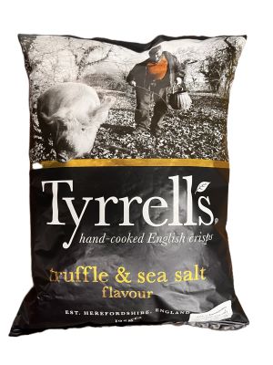 Tyrrells Black Truffle & Sea Salt Crisps 135g (Buy 1 Get 1 Free)
