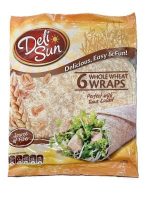 Deli-Sun 6 Whole Wheat Wraps 23.5cm 360g