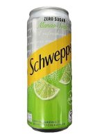Schweppes Lime Soda (Zero Sugar) 330ml