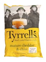 Tyrrells Cheddar & Chive Crisps 150G