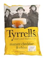 Tyrrells Cheddar & Chive Crisps 150G